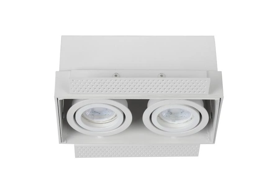 Lucide TRIMLESS - Recessed spotlight - 2xGU10 - White - turned off